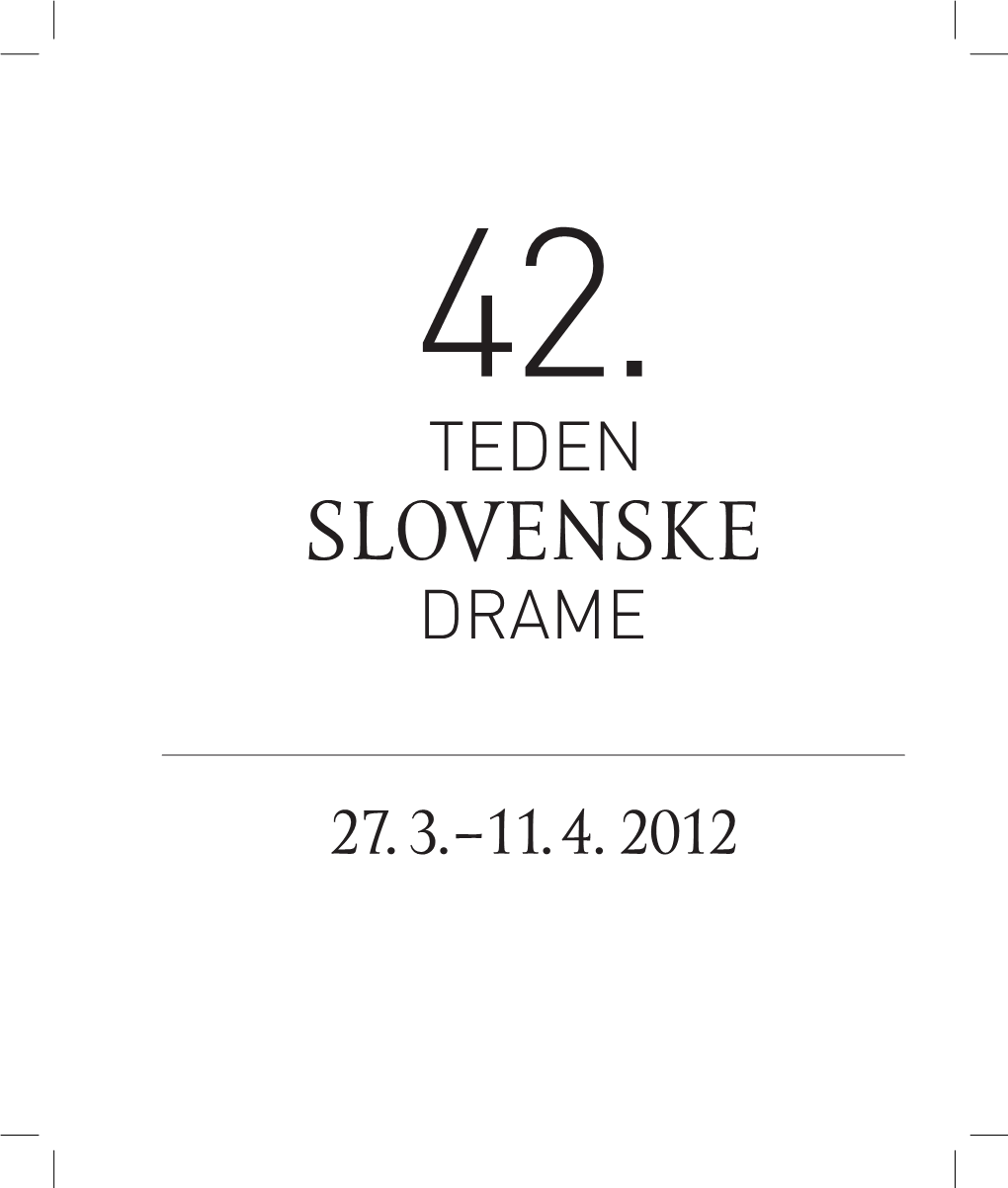 42. Teden Slovenske Drame