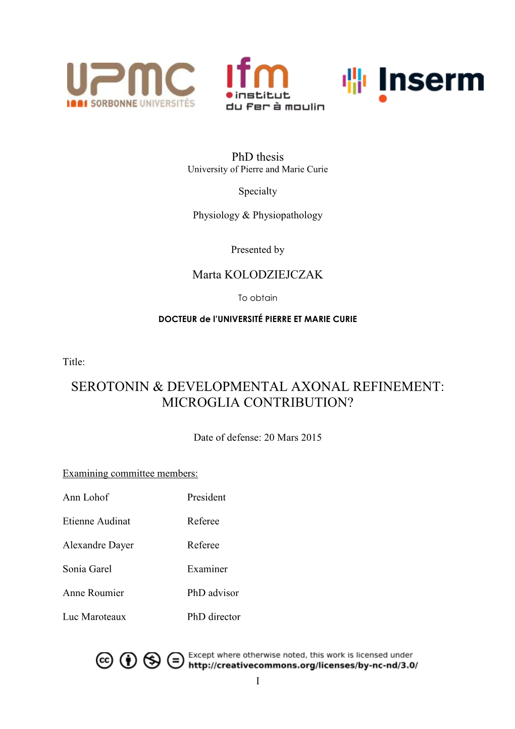 Serotonin & Developmental Axonal Refinement