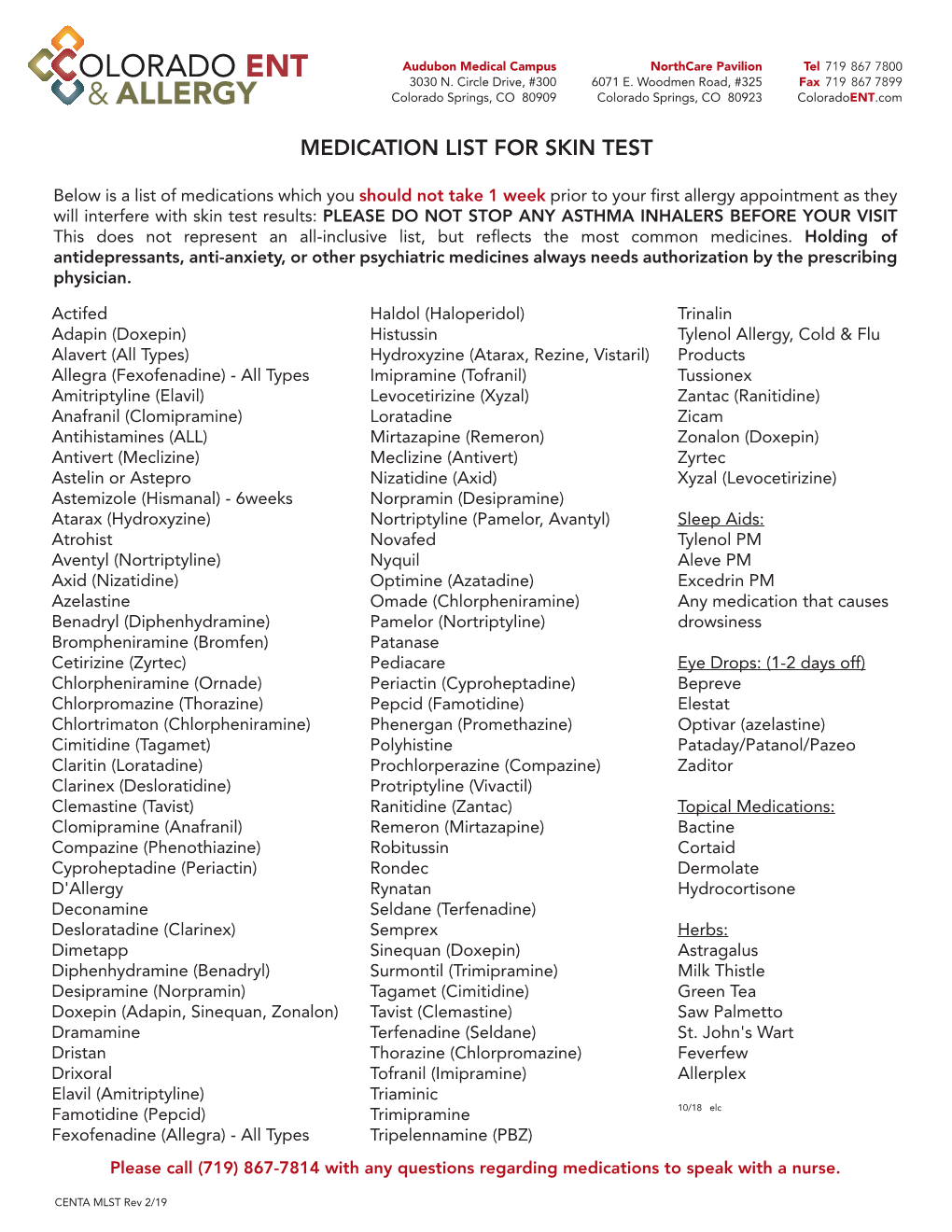 Medications to Stop Taking Before Allergy Testing