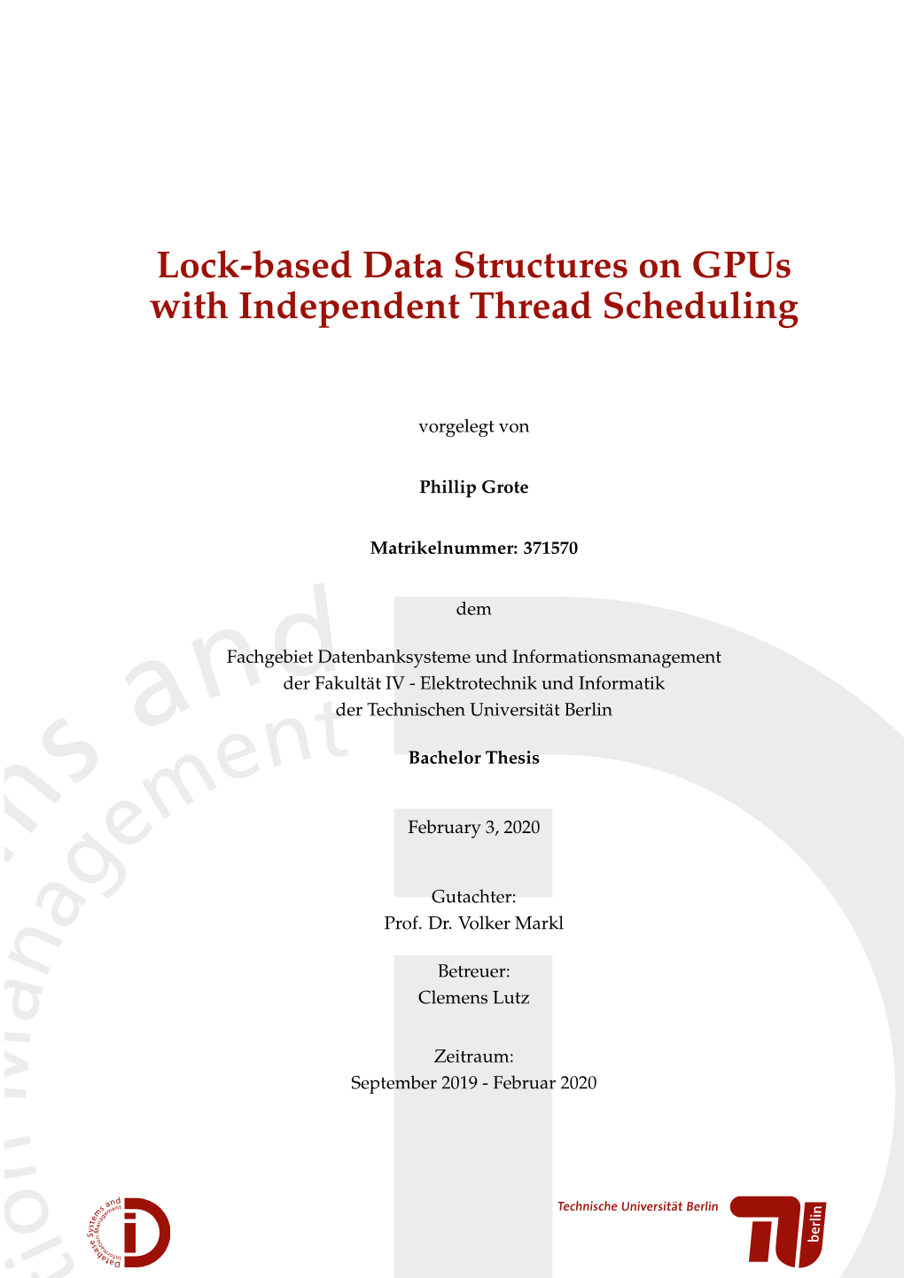 Lock-Based Data Structures on Gpus with Independent Thread Scheduling