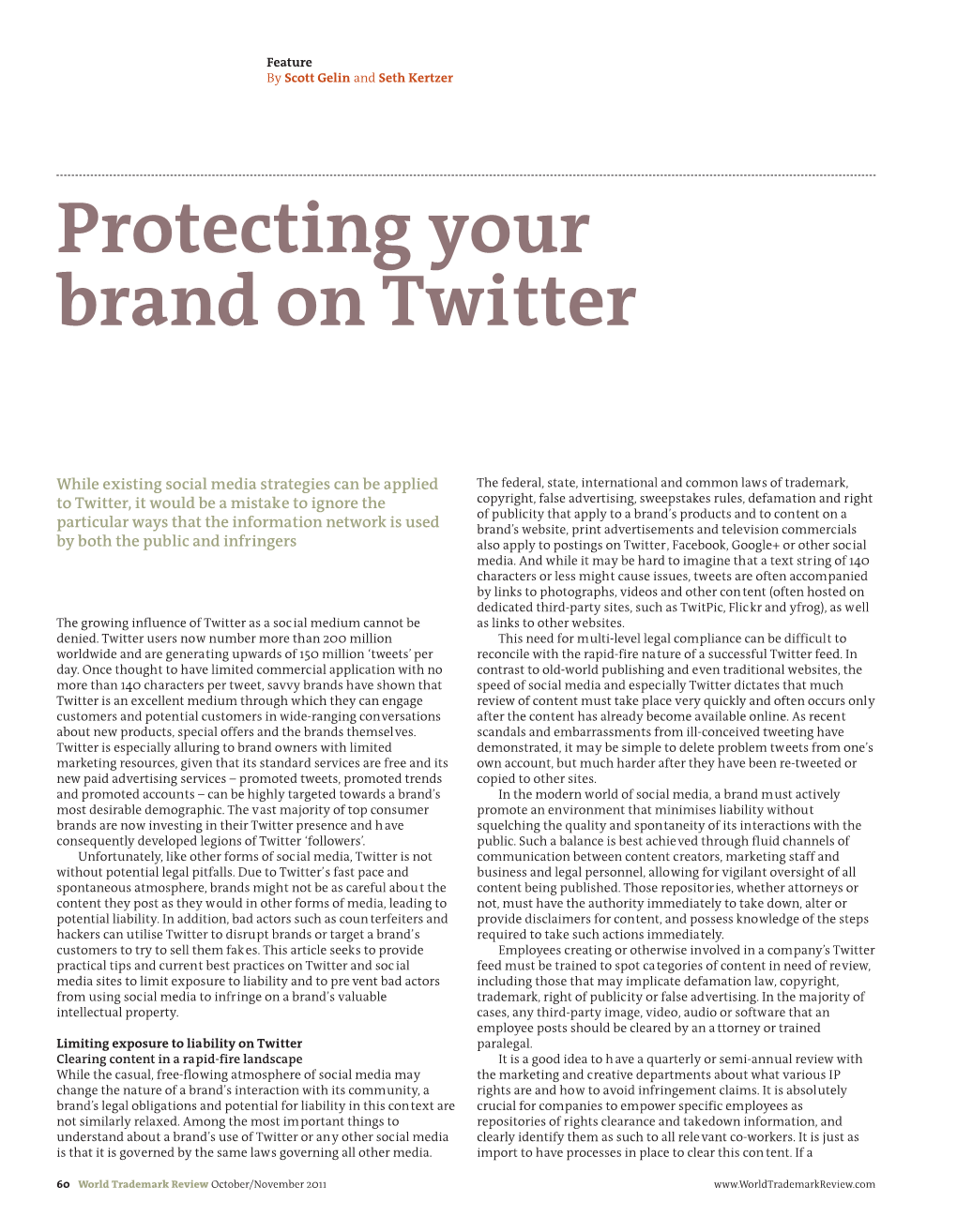 Protecting Your Brand on Twitter