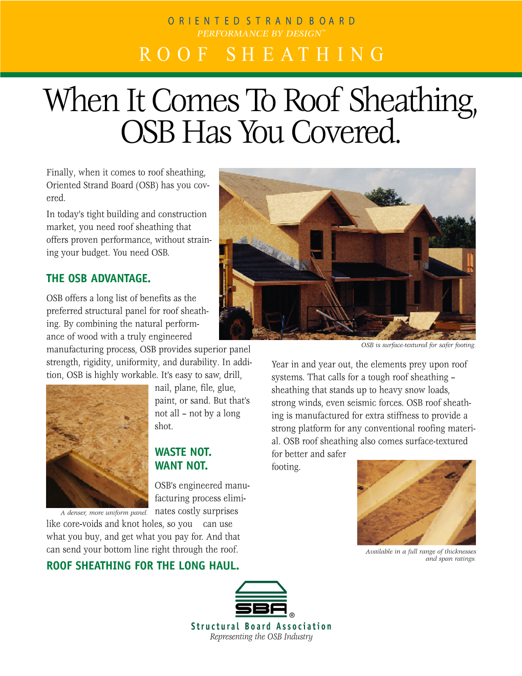 When It Comes to Roof Sheathing, OSB Has You Covered