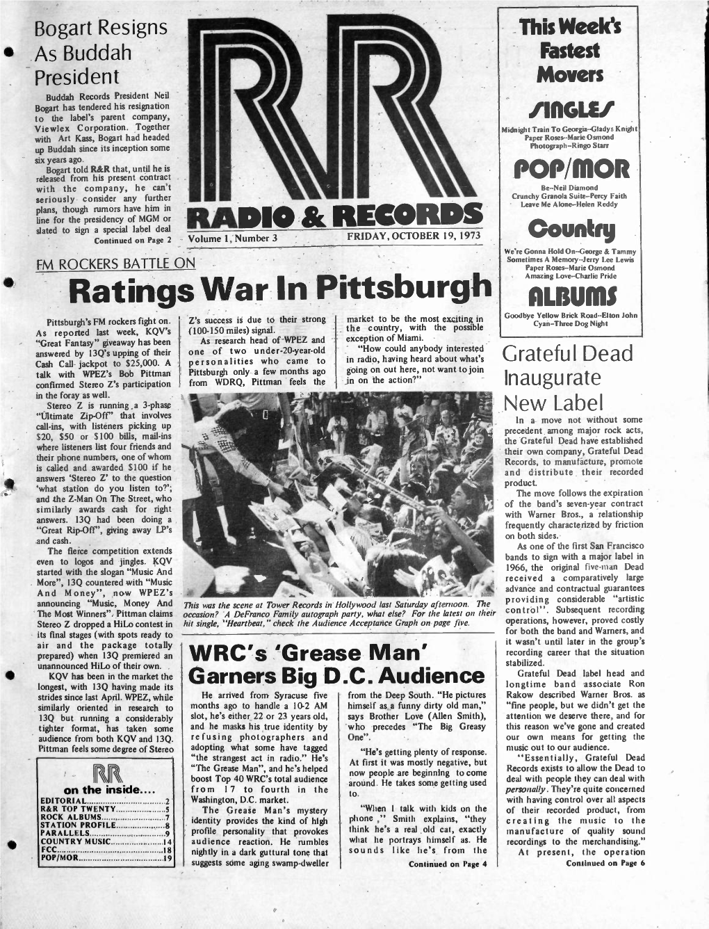 • Ratings War in Pittsburgh