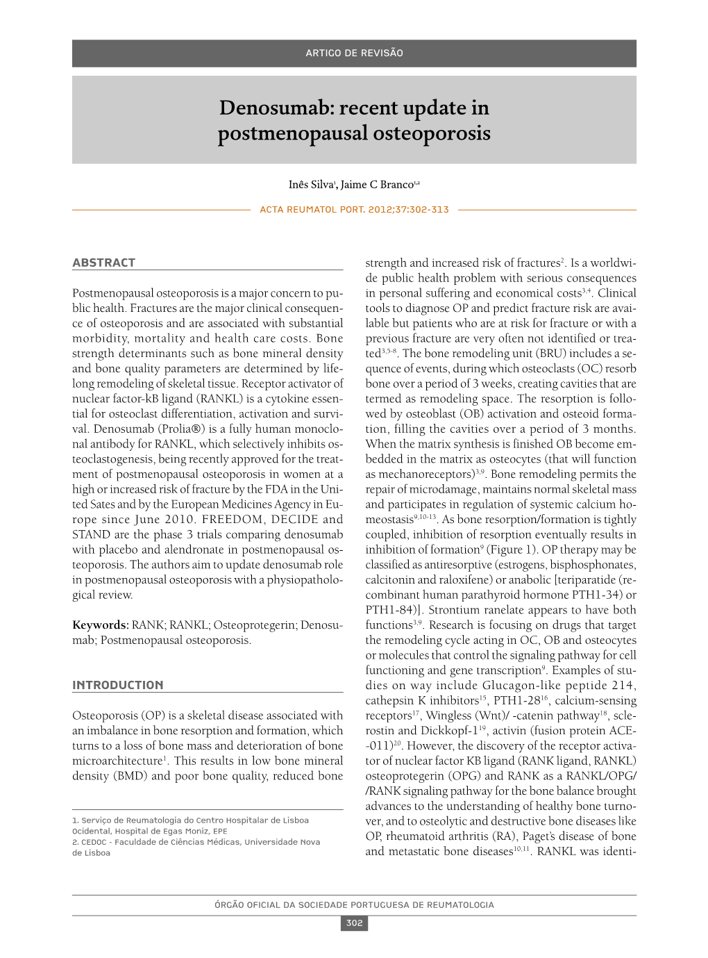 Denosumab: Recent Update in Postmenopausal Osteoporosis