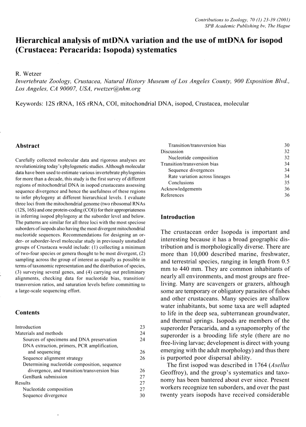 Checklist of the Anostraca