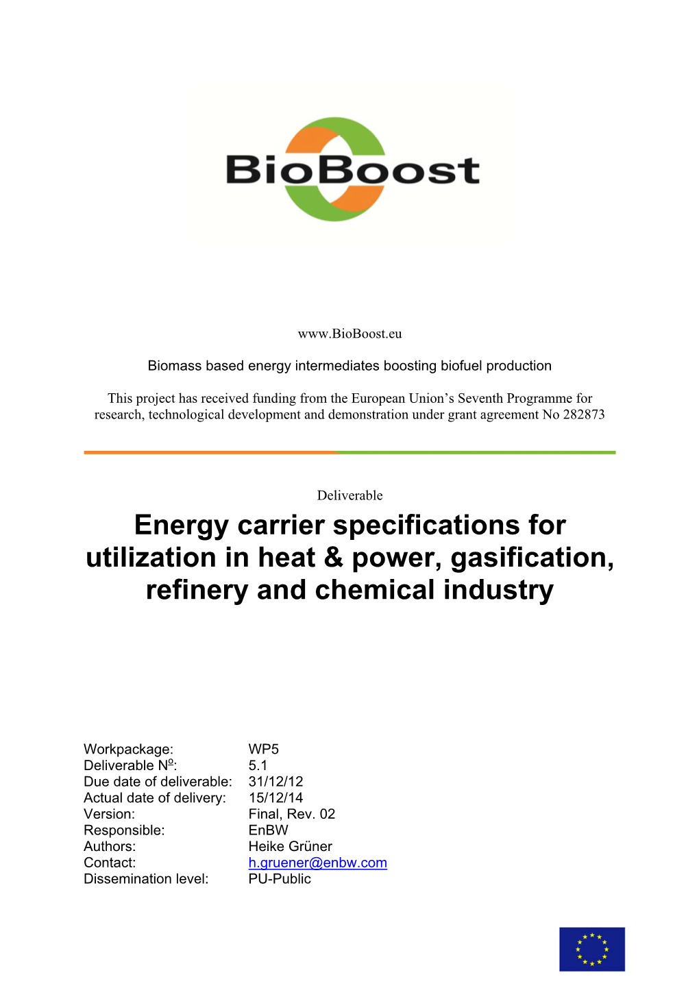 Del 5.1 Energy Carrier Specifications