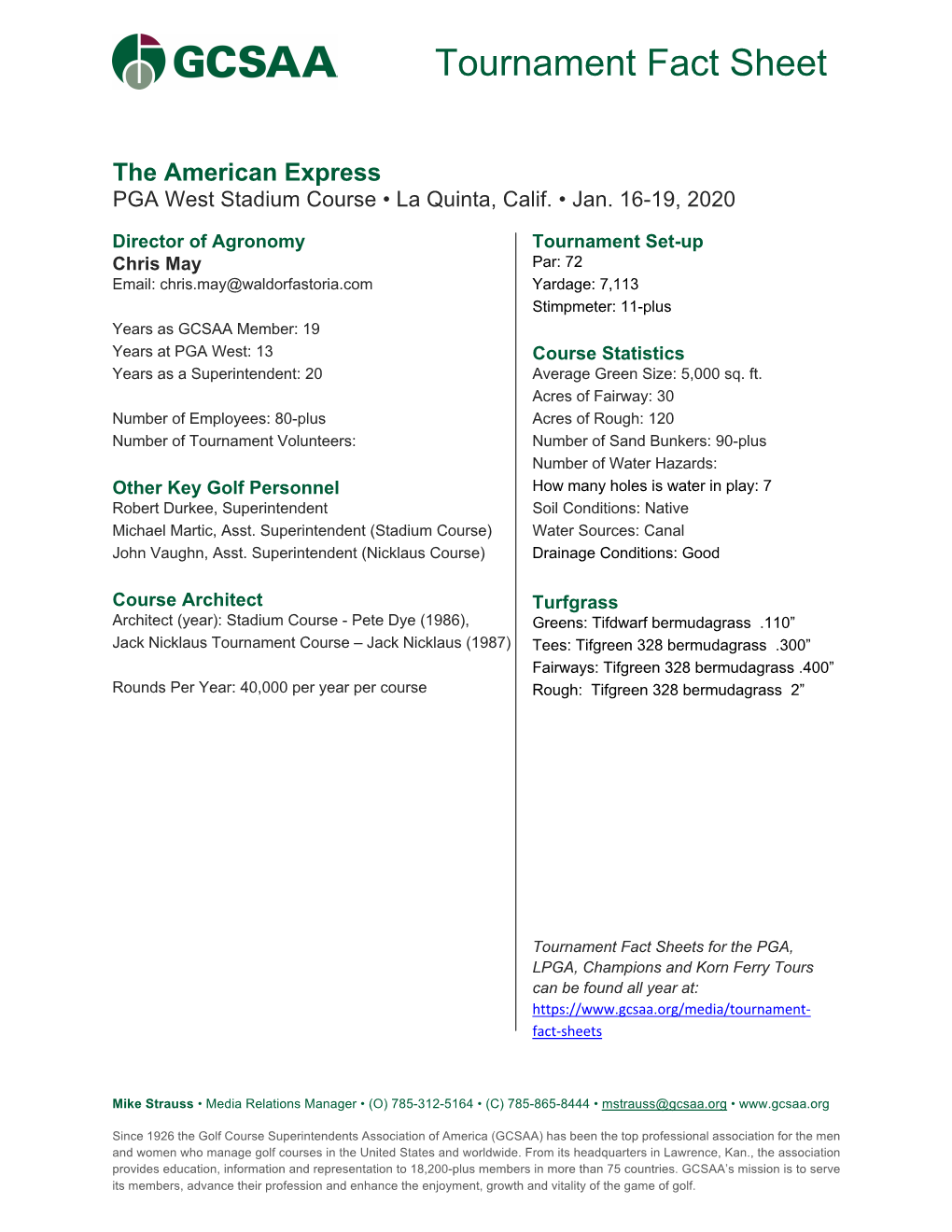 1.16 American Express (PGA)