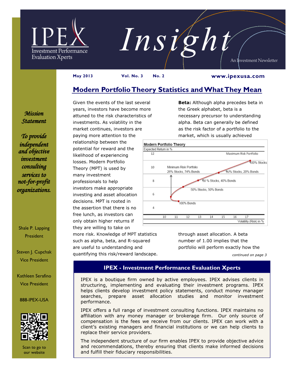 Modern Portfolio Theory Statistics and What They Mean