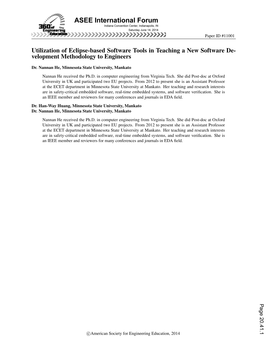 Utilization of Eclipse-Based Software Tools in Teaching a New Software De- Velopment Methodology to Engineers