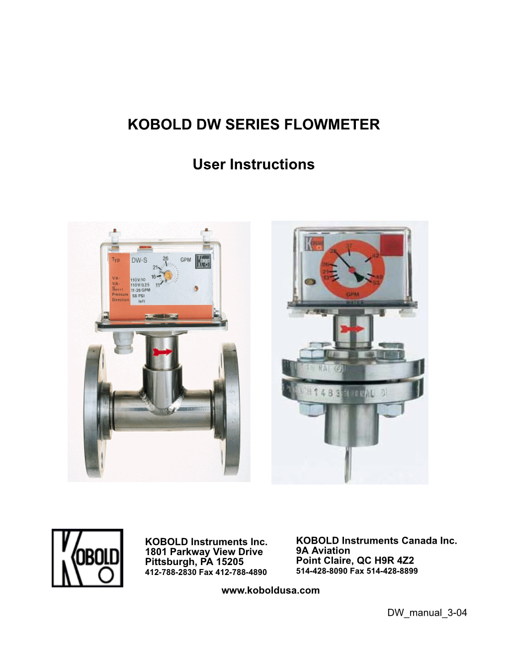 Dw Series Flowmeter