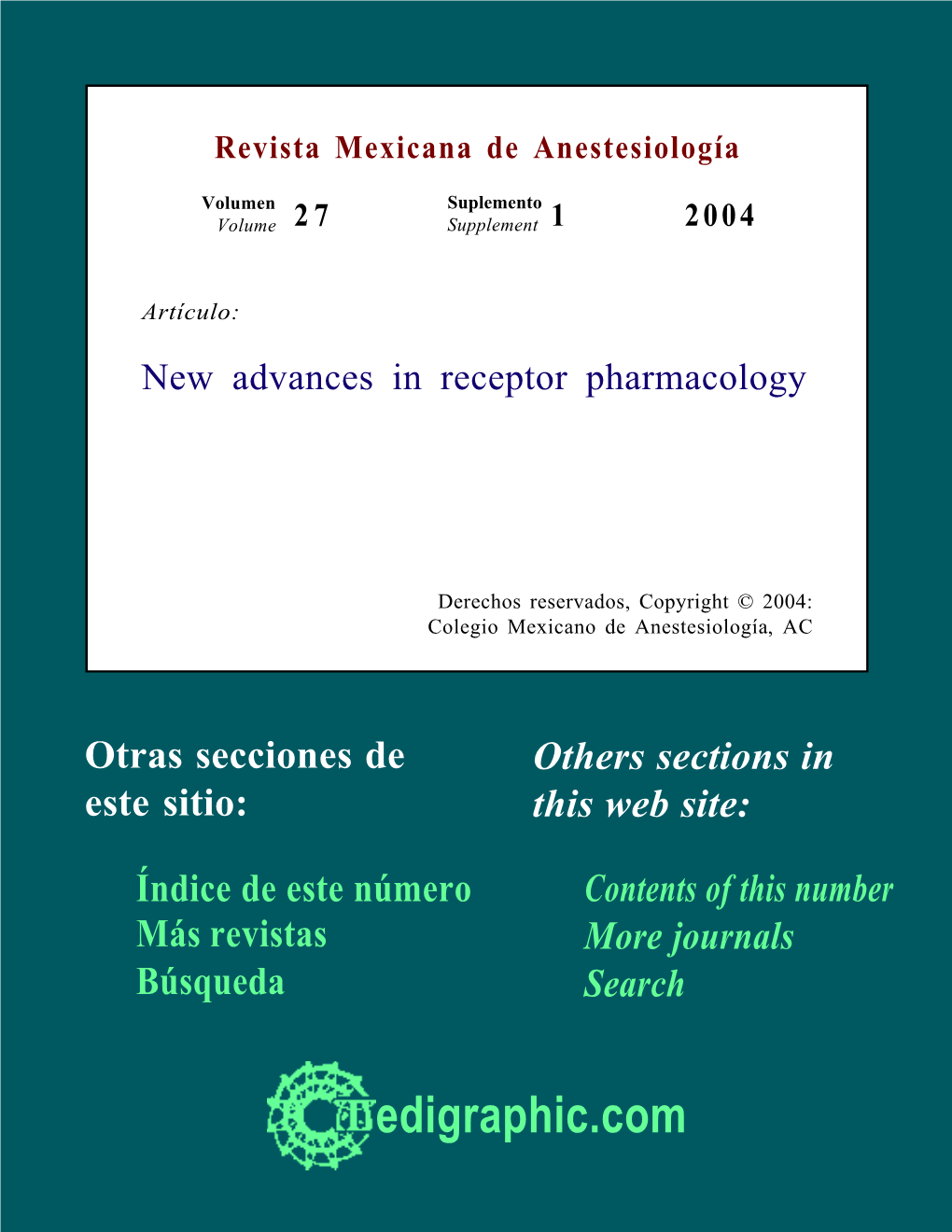 New Advances in Receptor Pharmacology