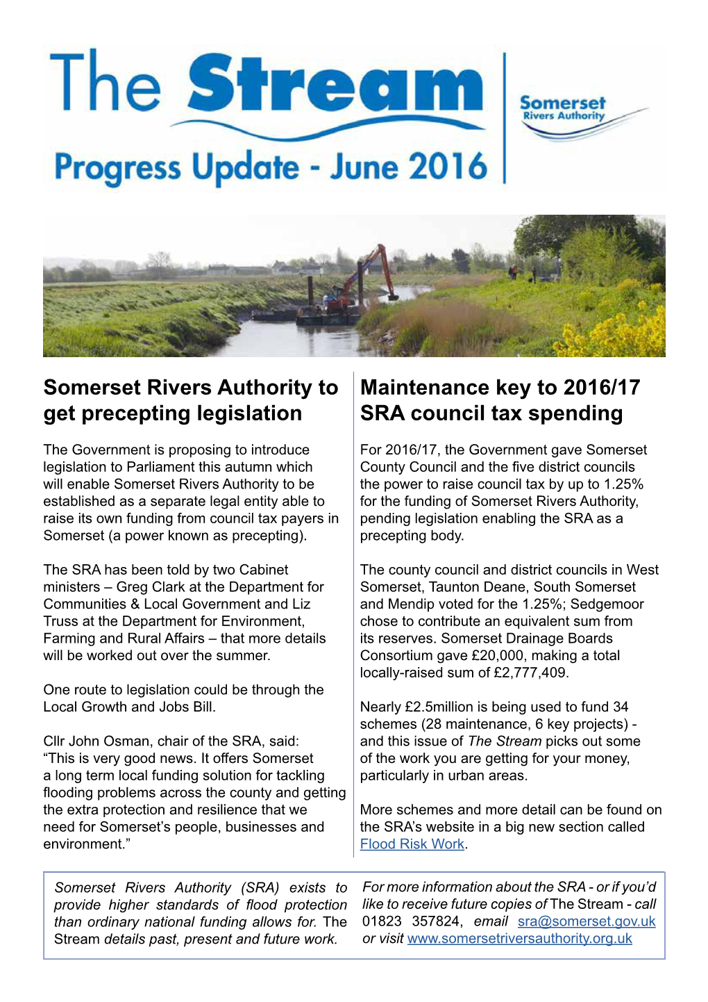 Maintenance Key to 2016/17 SRA Council Tax Spending