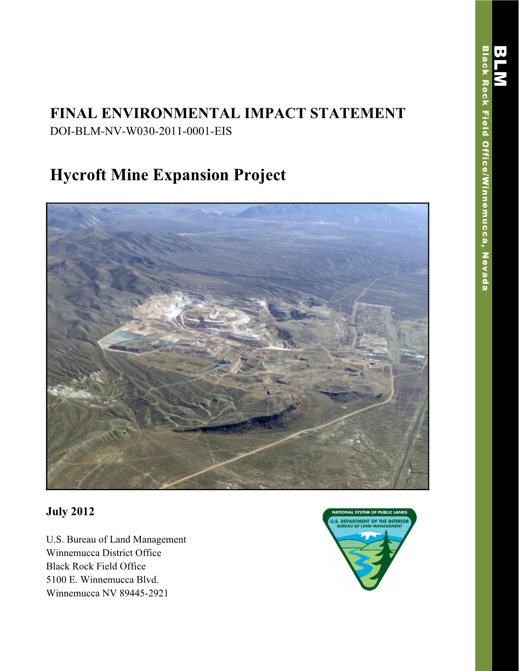 Hycroft Mine Expansion Project B