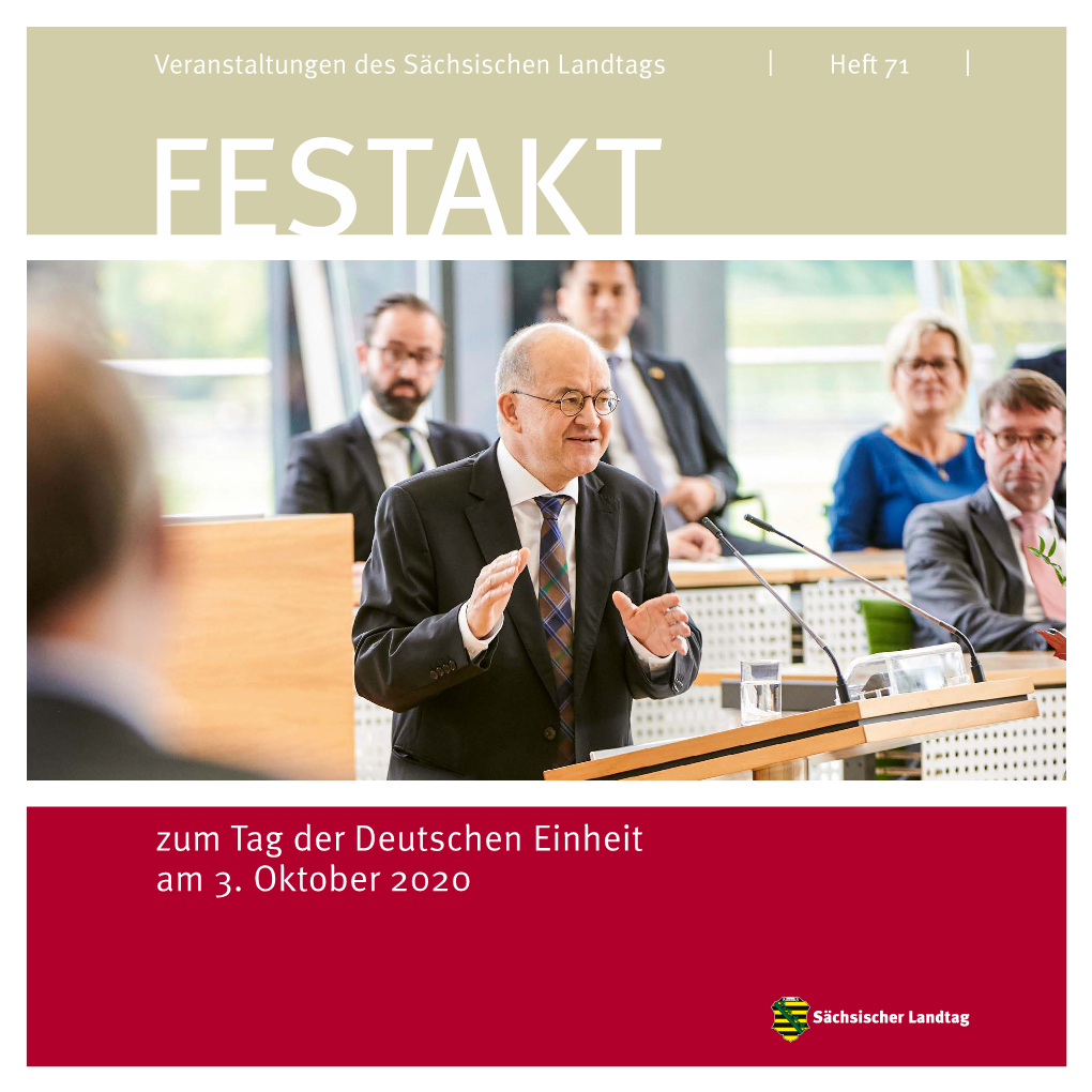 Festakt 3. Oktober 2020