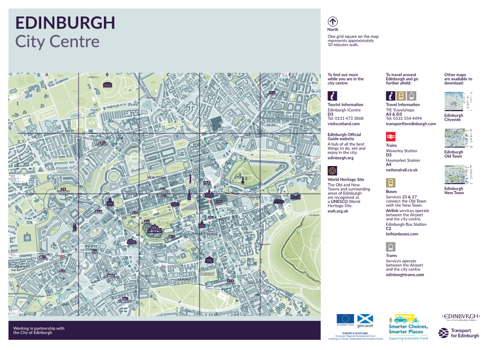 Edinburgh PDF Map City Centre Website Small