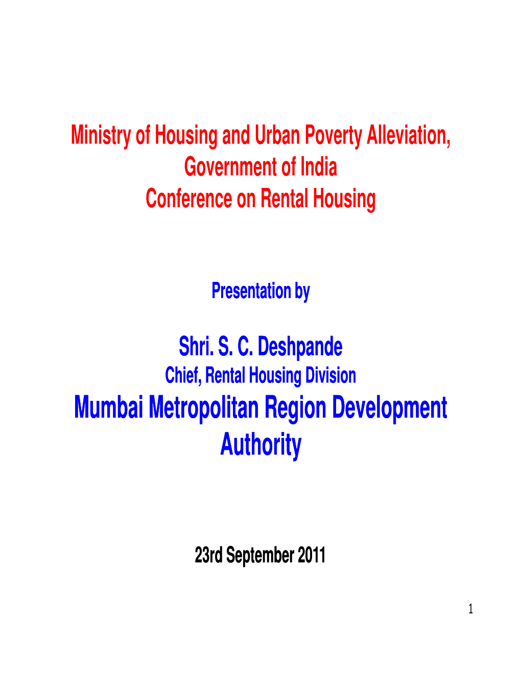 Mumbai Metropolitan Region Development Authority