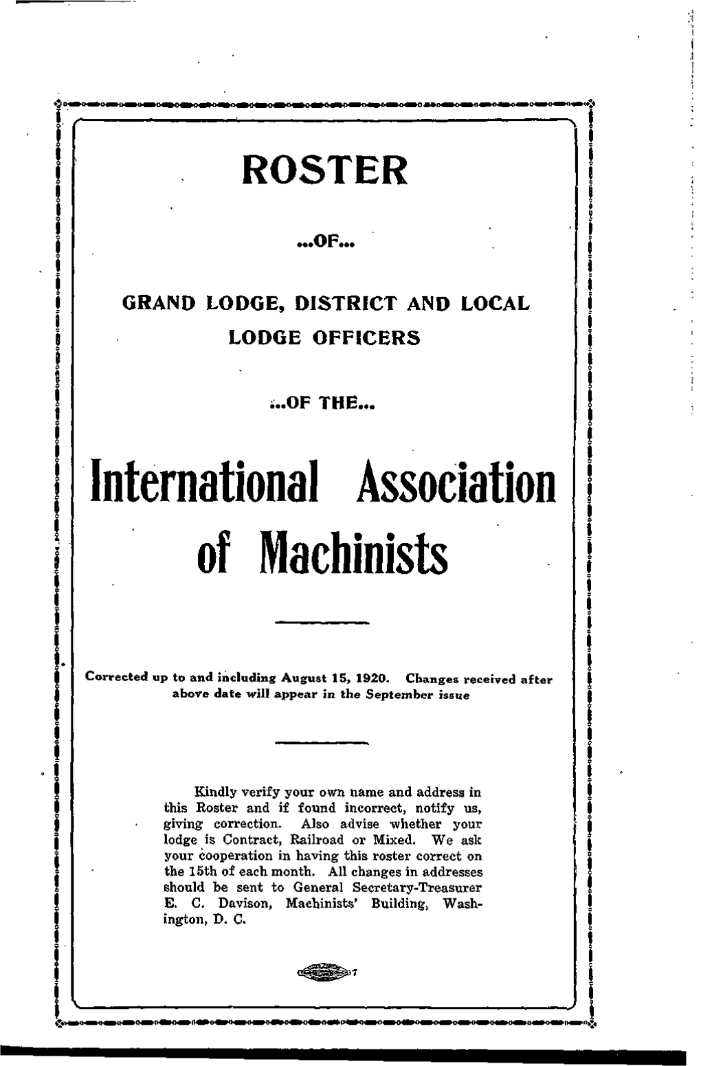 International Association of Machinists