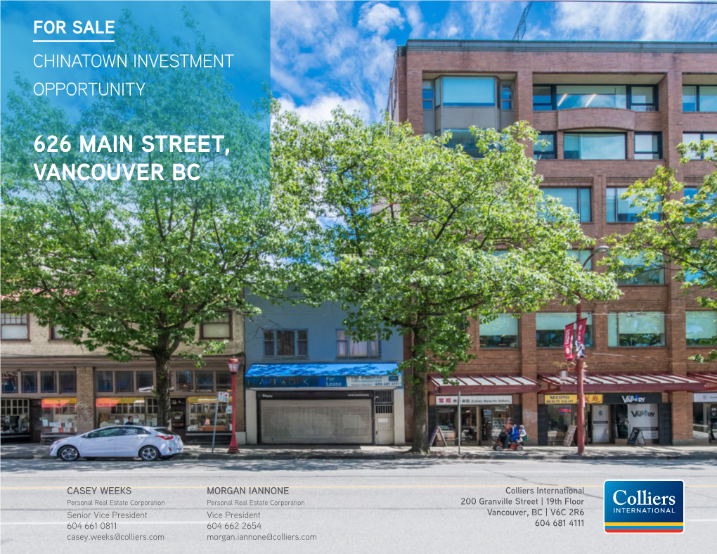 626 Main Street, Vancouver Bc