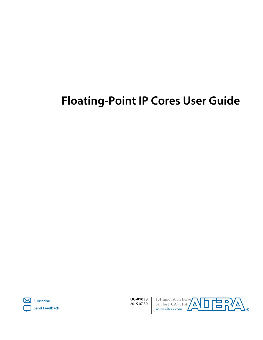 Floating-Point IP Cores User Guide