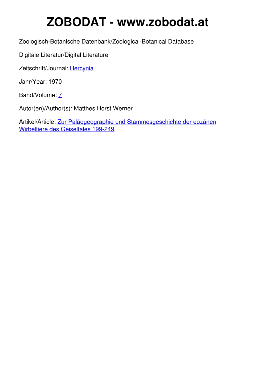 Zur Paläogeographie Und Stammesgeschichte Der Eozänen