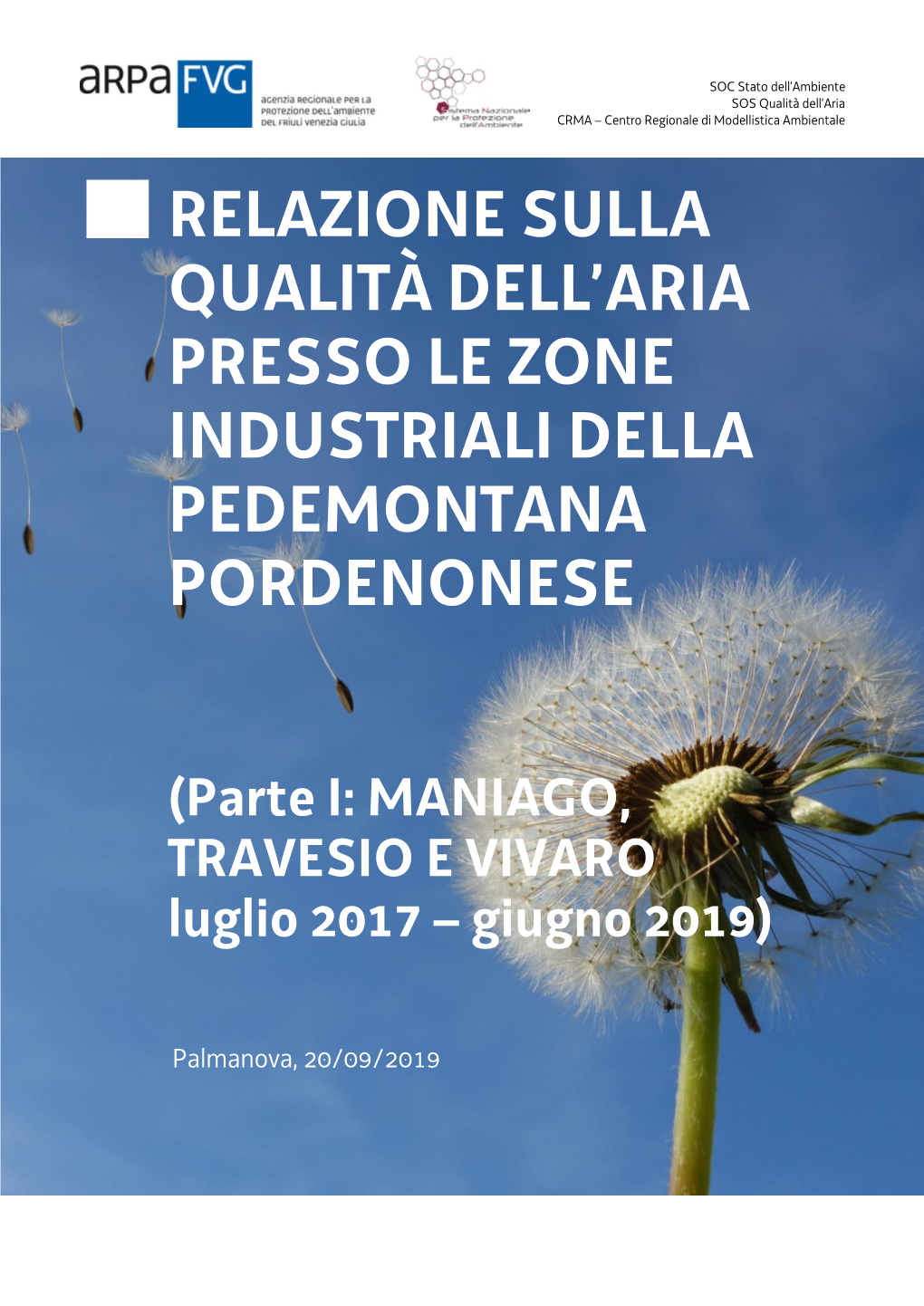 Relazione Sulla Qualità Dell'aria Presso Le Zone