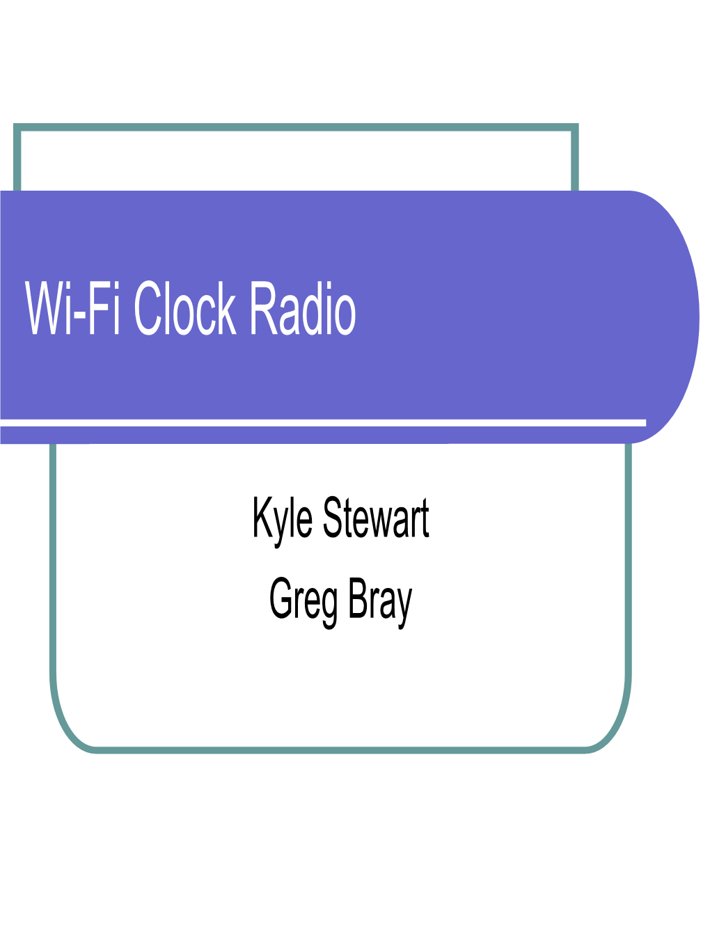 Wi-Fi Clock Radio