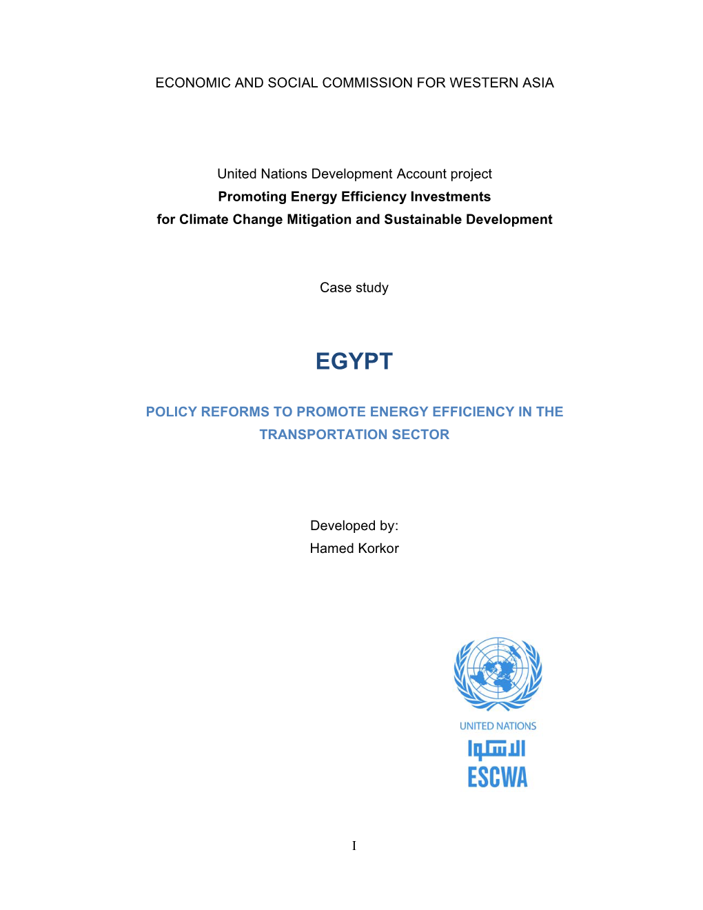 E Egyptian National Pollutants Emissions Standards