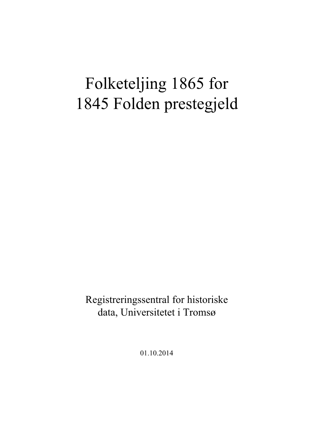 Folketeljing 1865 for 1845 Folden Prestegjeld