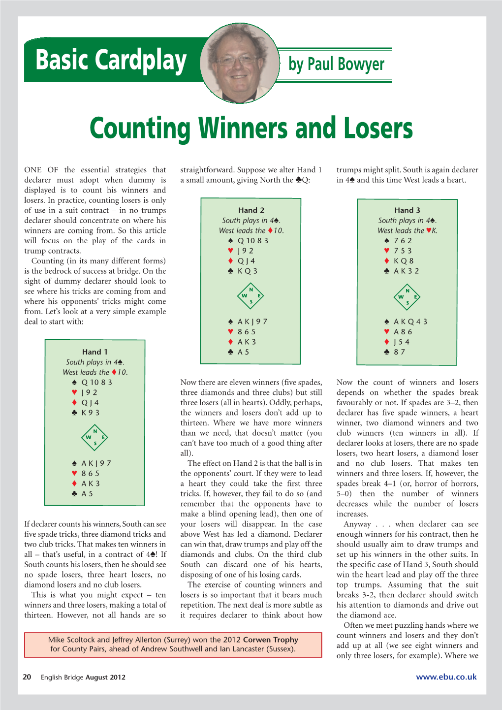 By Paul Bowyer Basic Cardplay Counting