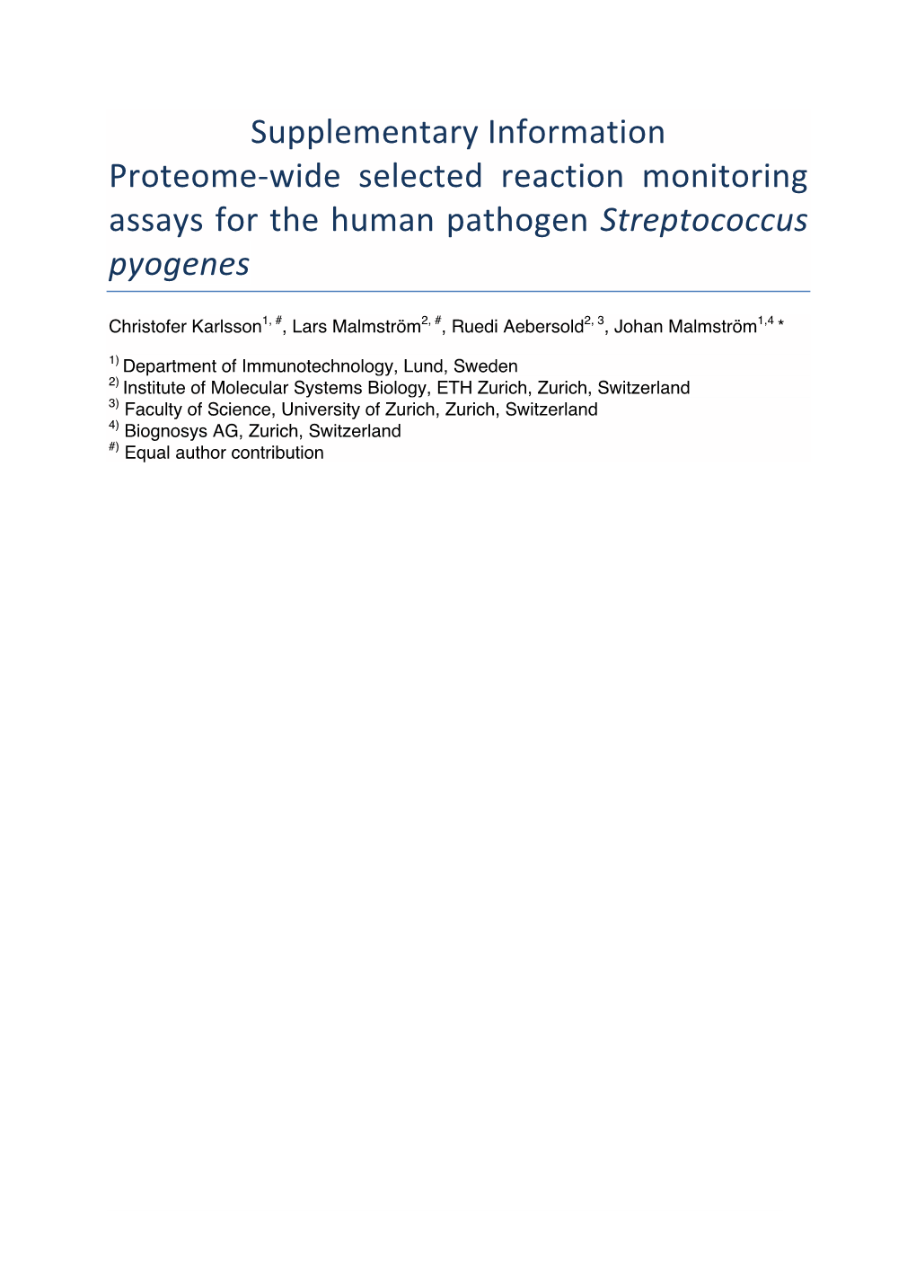 Streptococcus Pyogenes