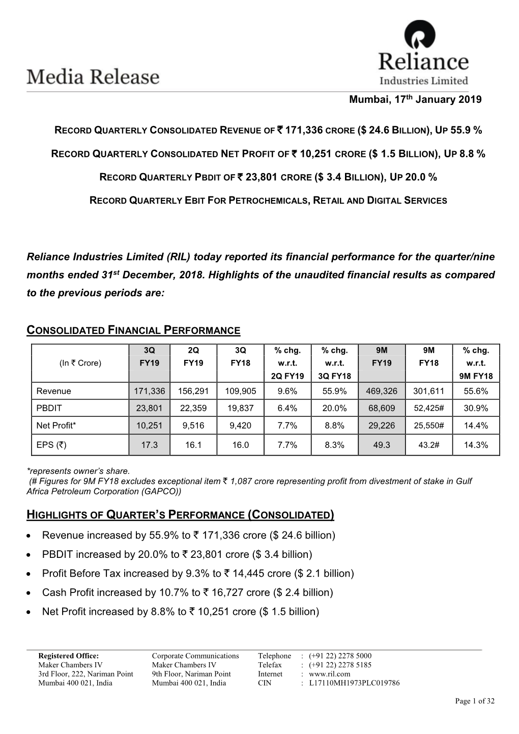 Reliance Group