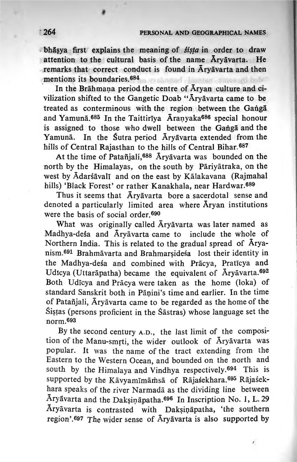 Was the Name of the Tract Extending from the Eastern to the Western Ocean, and Bounded on the North and 694 South by the Himalaya and Vindhya Respectively