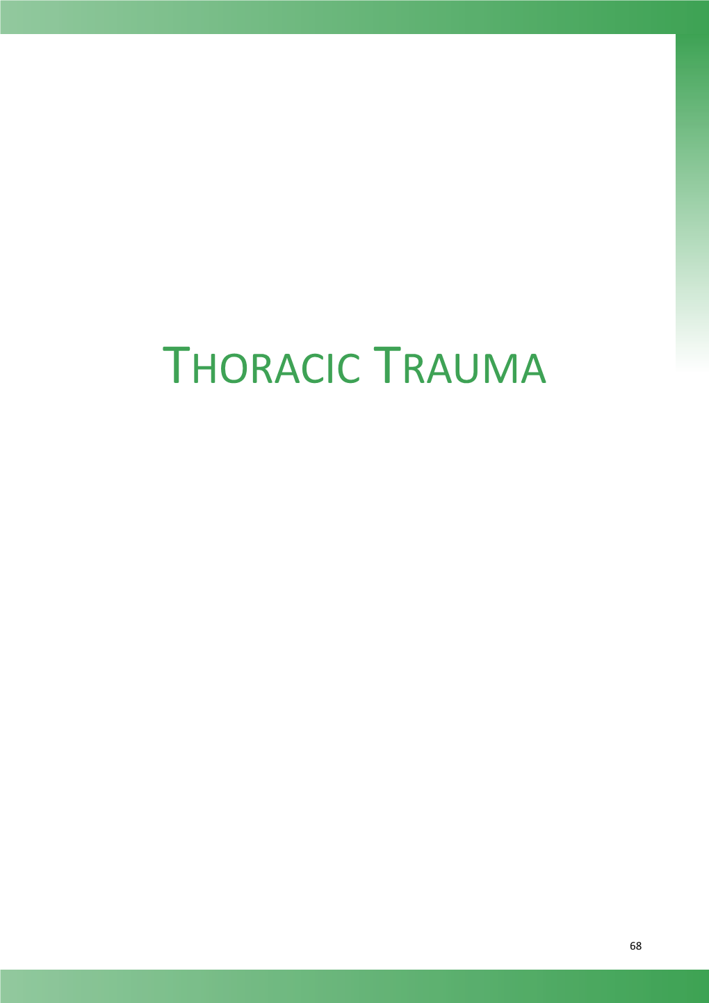 Thoracic Trauma