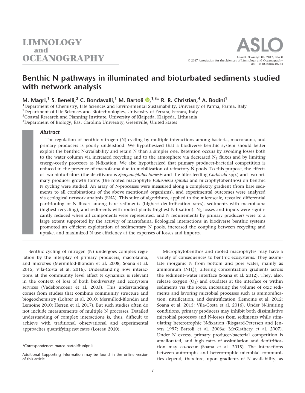 Benthic N Pathways in Illuminated and Bioturbated Sediments Studied with Network Analysis