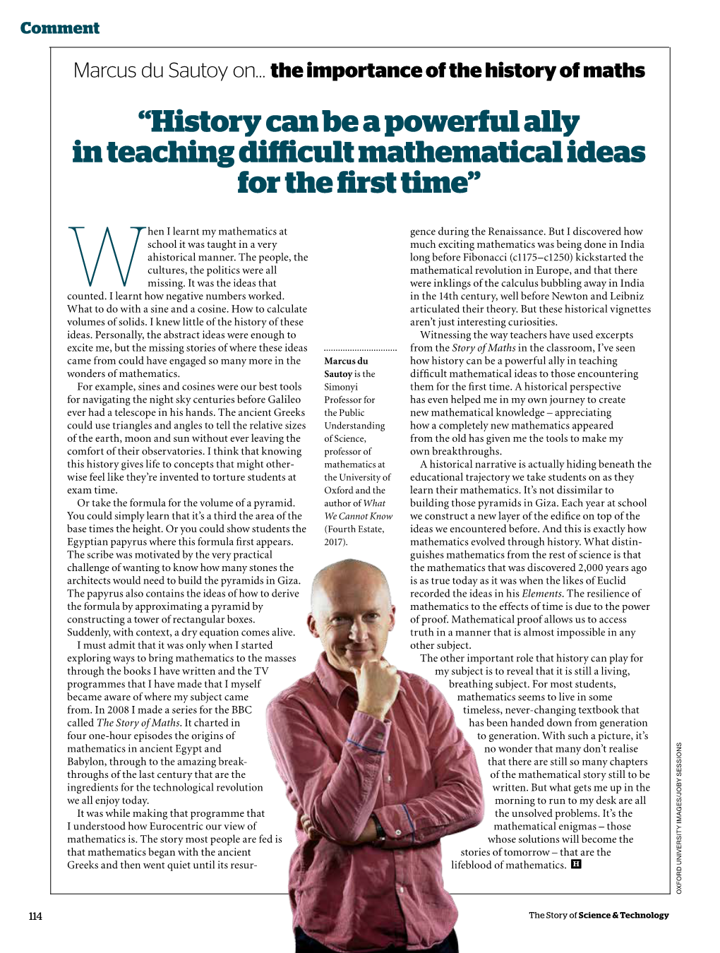 History Can Be a Powerful Ally in Teaching Difficult Mathematical Ideas for the First Time”