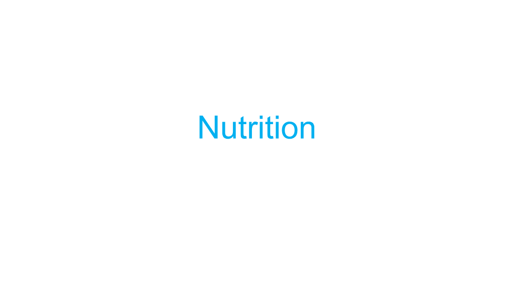 Nutrition Reference Man