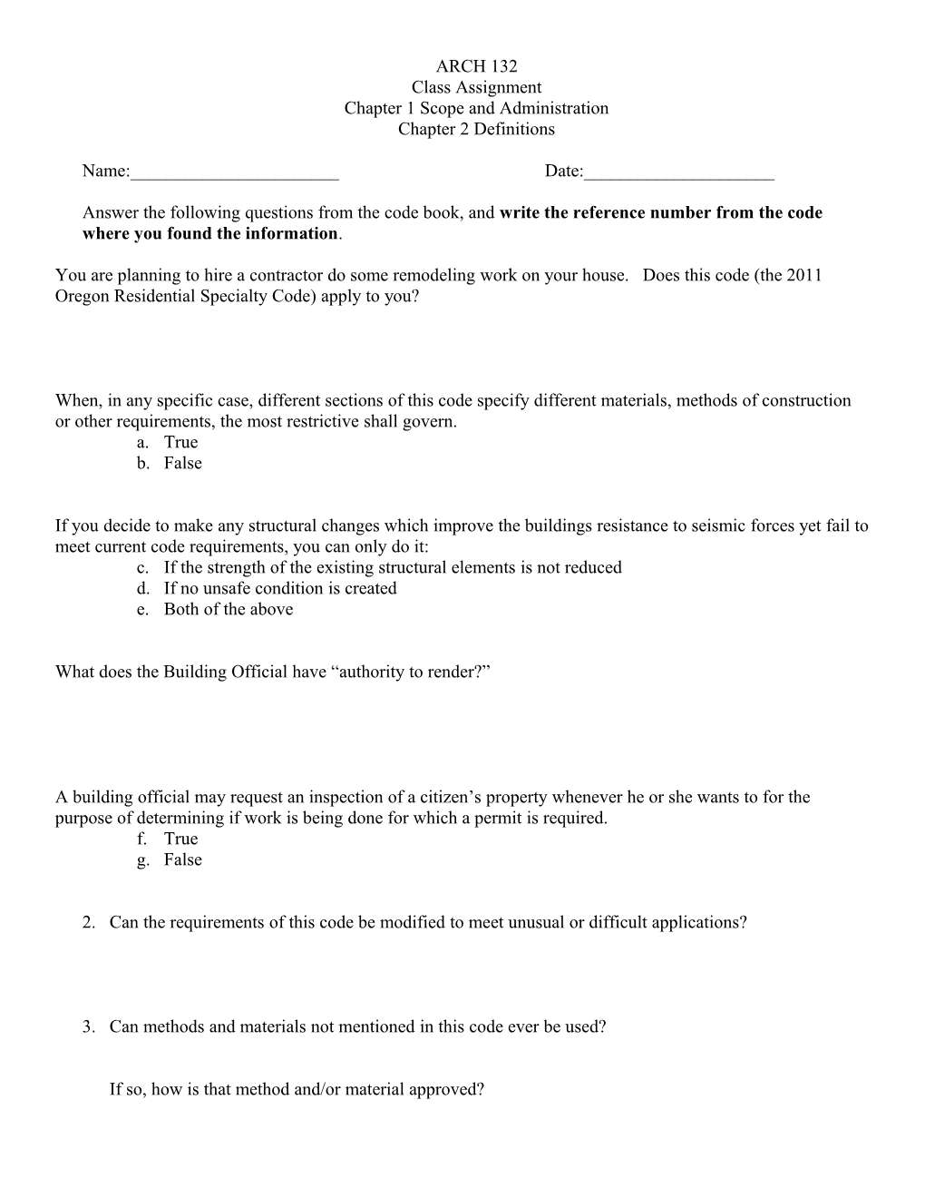 Chapter 1 Scope and Administration