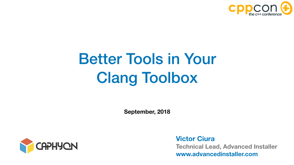 Better Tools in Your Clang Toolbox