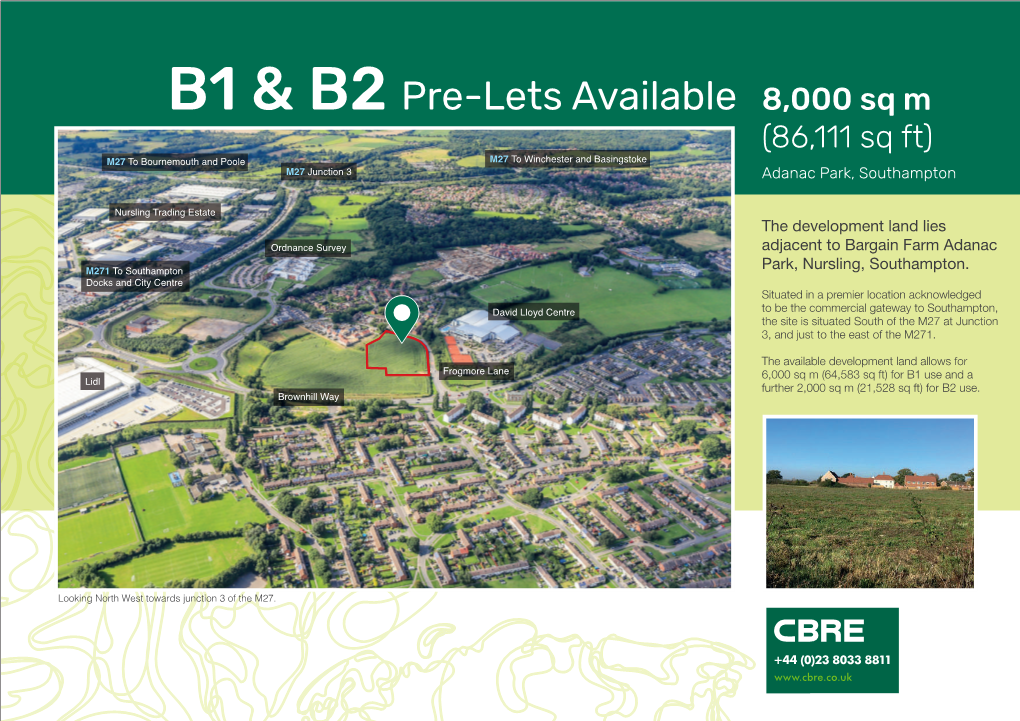 B1 & B2 Pre-Lets Available 8,000 Sq M