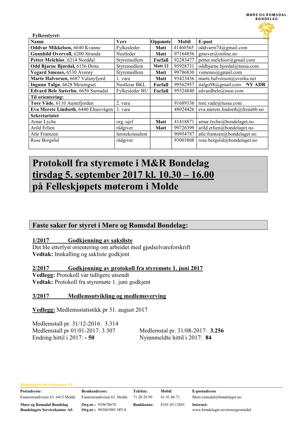 Styret 2007 Møre Og Romsdal