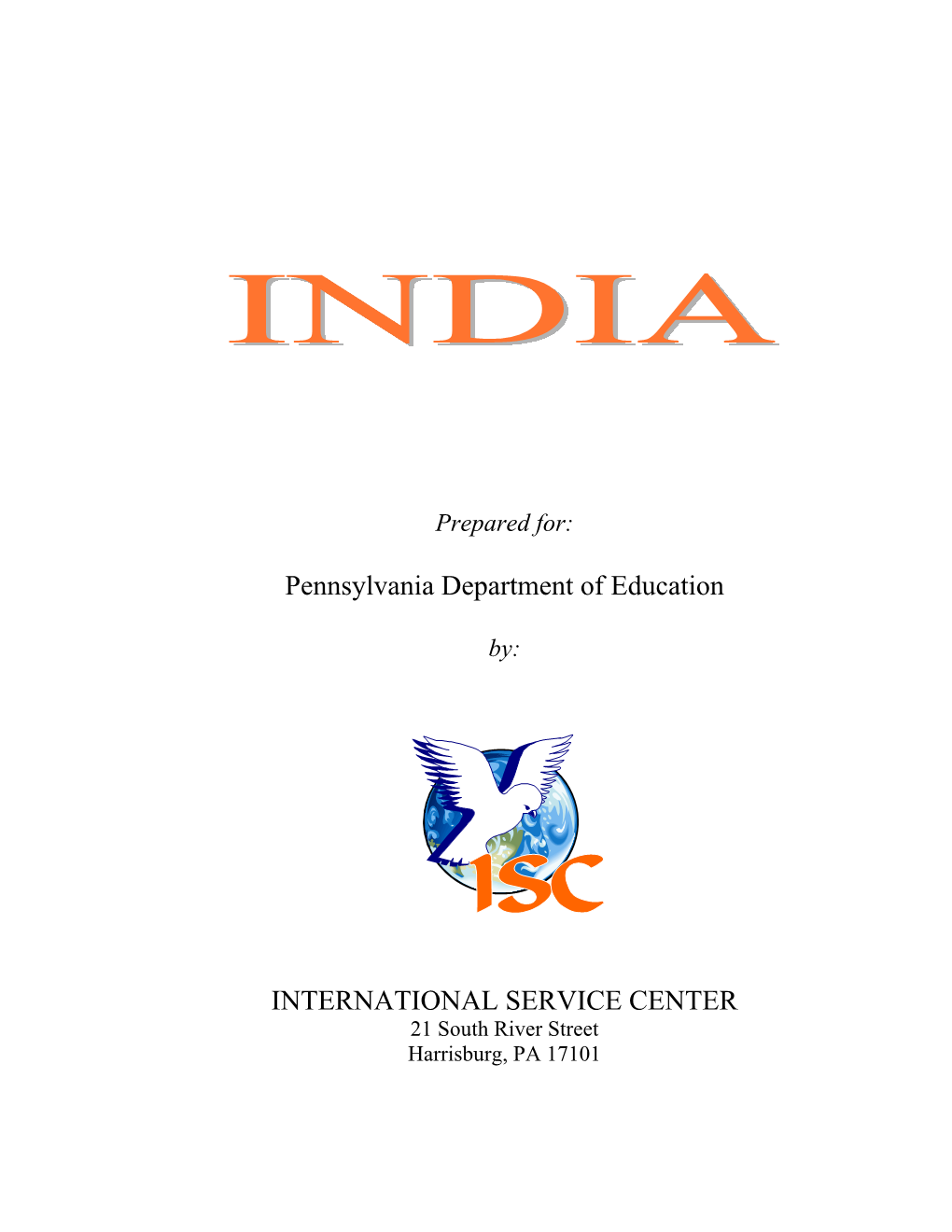 Pennsylvania Department of Education INTERNATIONAL