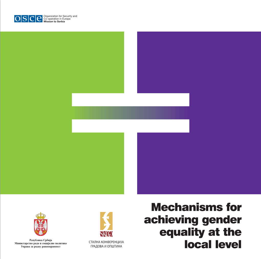 Mechanisms for Achieving Gender Equality at the Local Level