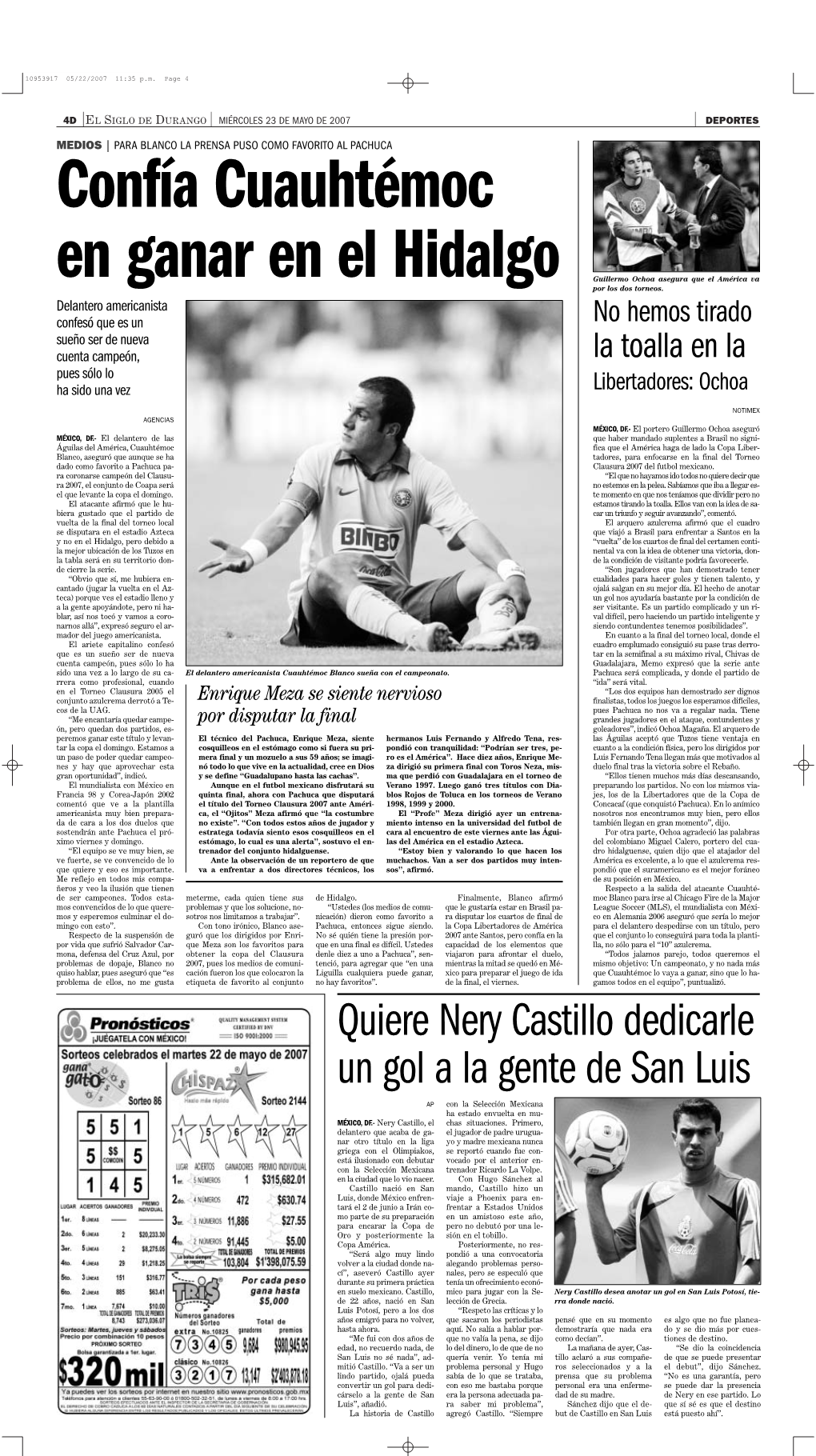 Quiere Nery Castillo Dedicarle Un Gol a La Gente De San Luis