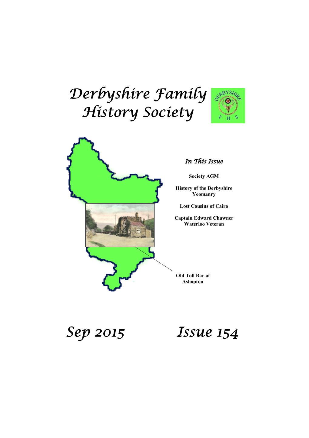 Derbyshire Family History Society Sep 2015 Issue