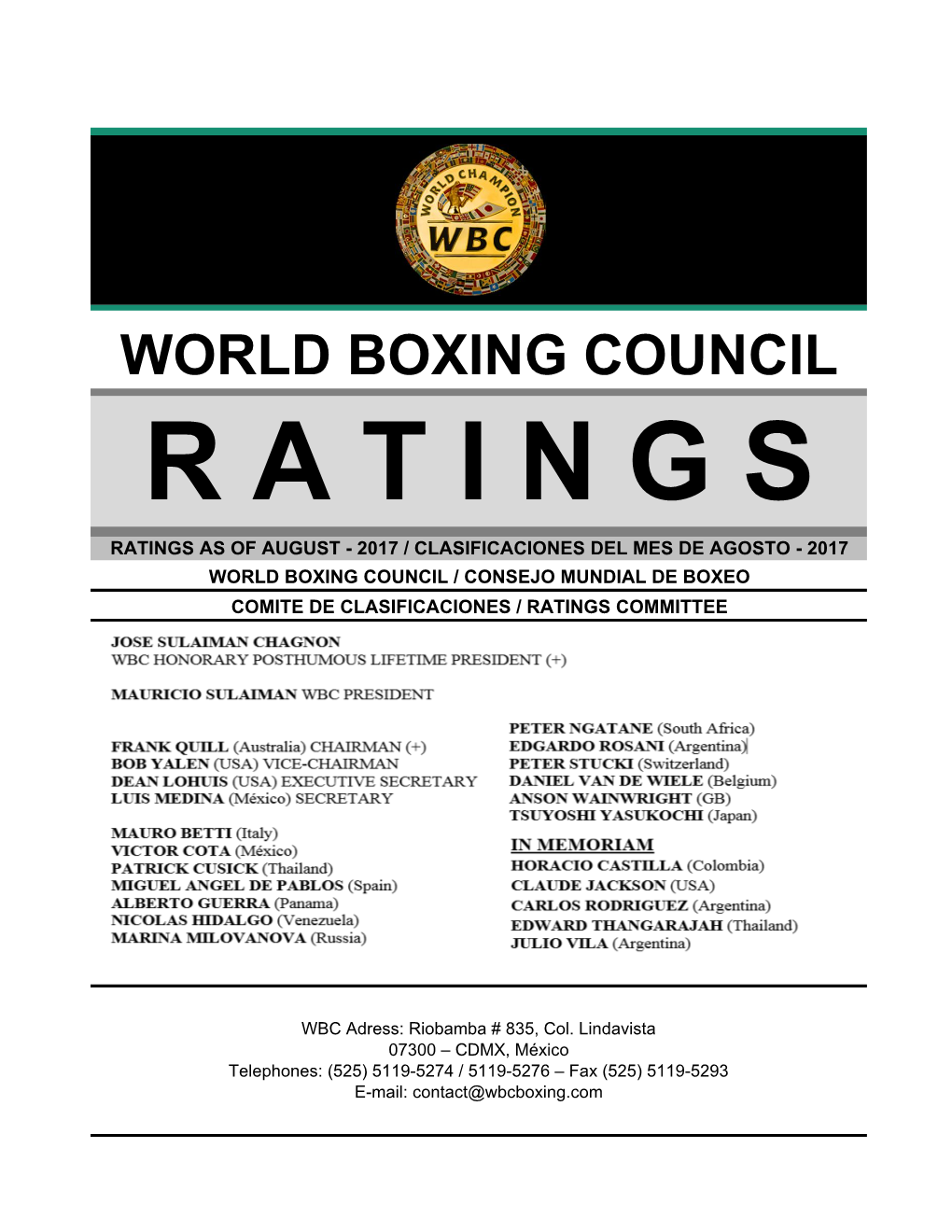 World Boxing Council