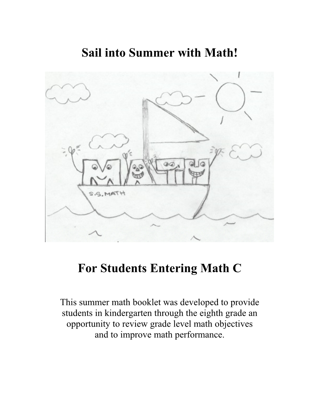 Summer Mathematics Packet s1