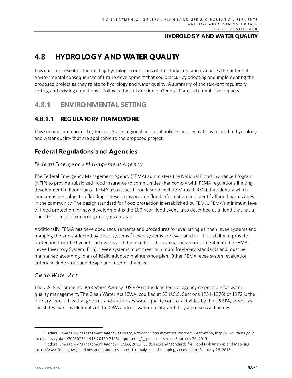 4.8 Hydrology and Water Quality