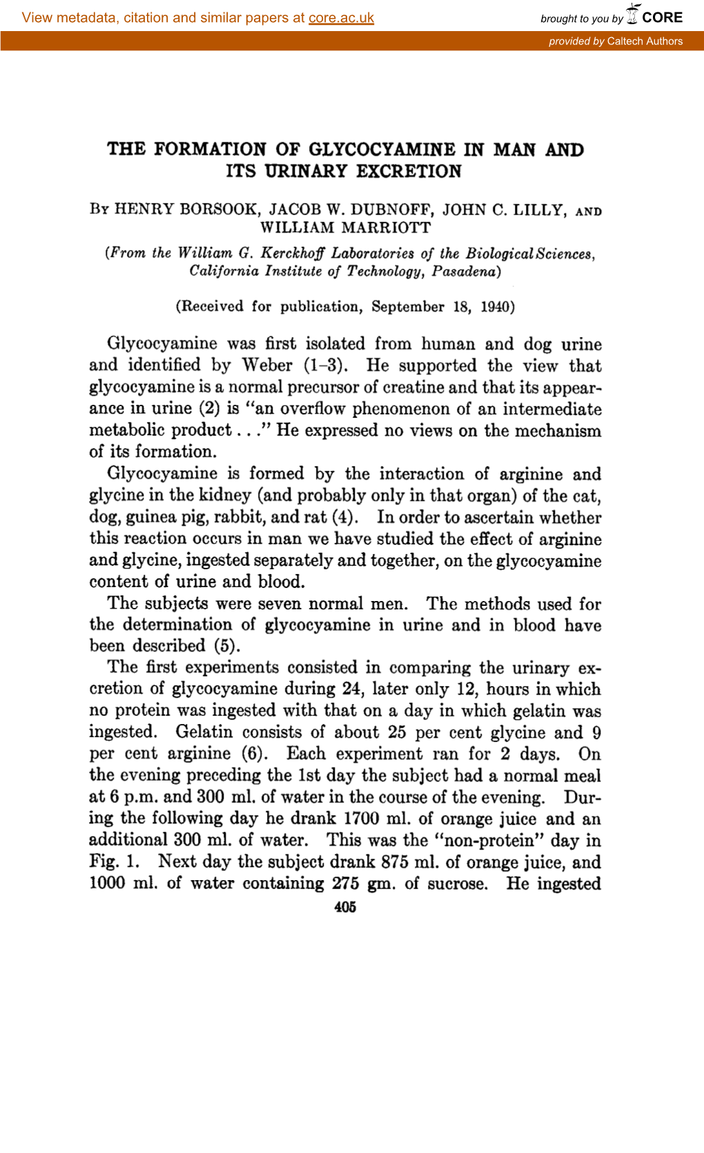 Glycocyamine Was First Isolated from Human and Dog Urine and Identified by Weber (L-3)