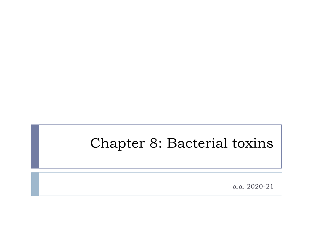 Bacterial Toxins