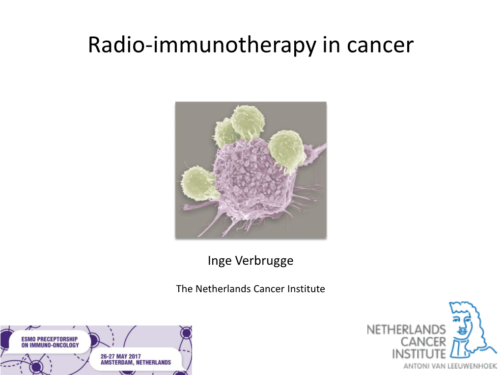 Radio-Immunotherapy in Cancer